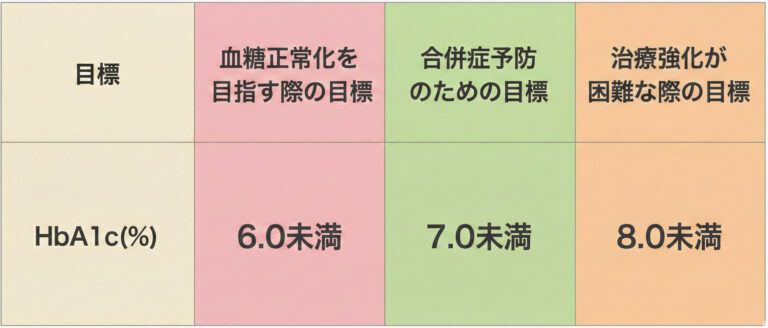 65歳未満の方の血糖コントロール目標